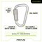 Frontline Aluminum Quarter Turn Locking Carabiner CAQ117 - alternate 2